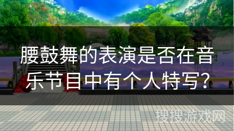 腰鼓舞的表演是否在音乐节目中有个人特写？