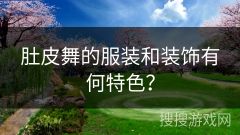 肚皮舞的服装和装饰有何特色？