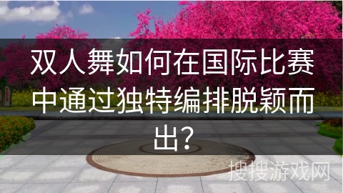 双人舞如何在国际比赛中通过独特编排脱颖而出？