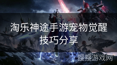 淘乐神途手游宠物觉醒技巧分享