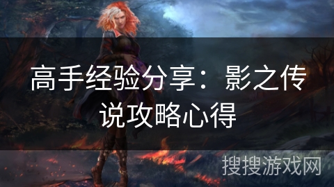 高手经验分享：影之传说攻略心得