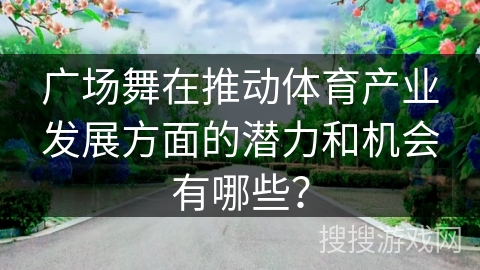 广场舞在推动体育产业发展方面的潜力和机会有哪些？