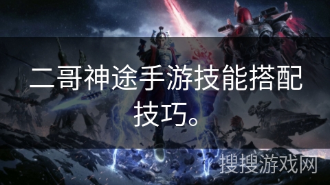 二哥神途手游技能搭配技巧。