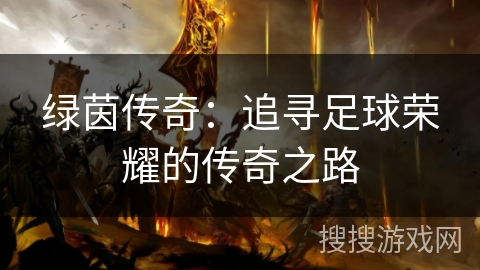 绿茵传奇：追寻足球荣耀的传奇之路
