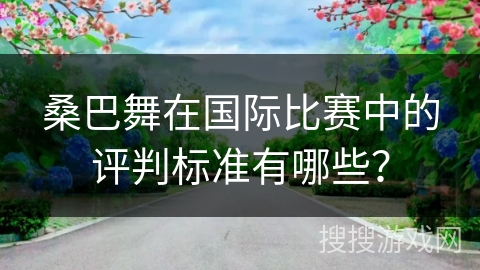 桑巴舞在国际比赛中的评判标准有哪些？