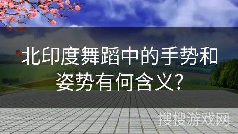 北印度舞蹈中的手势和姿势有何含义？