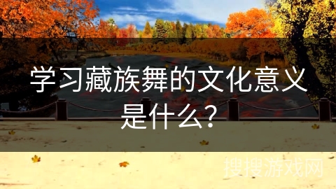 学习藏族舞的文化意义是什么?