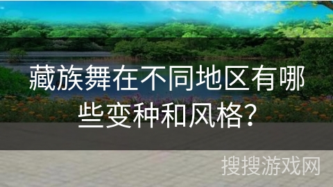 藏族舞在不同地区有哪些变种和风格?