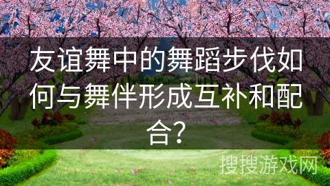 友谊舞中的舞蹈步伐如何与舞伴形成互补和配合？