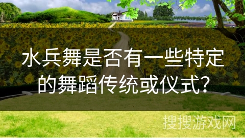 水兵舞是否有一些特定的舞蹈传统或仪式？