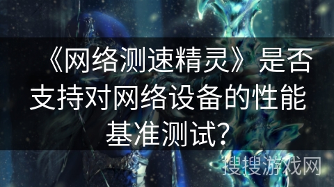 《网络测速精灵》是否支持对网络设备的性能基准测试？