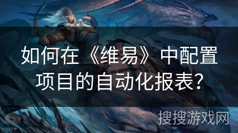 如何在《维易》中配置项目的自动化报表？