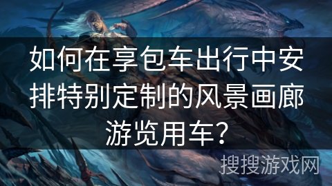 如何在享包车出行中安排特别定制的风景画廊游览用车？