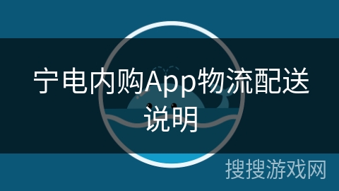 宁电内购App物流配送说明