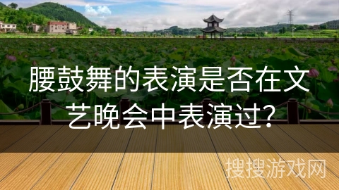 腰鼓舞的表演是否在文艺晚会中表演过?