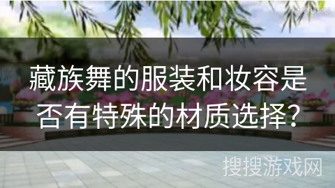 藏族舞的服装和妆容是否有特殊的材质选择？