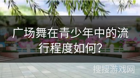 广场舞在青少年中的流行程度如何？