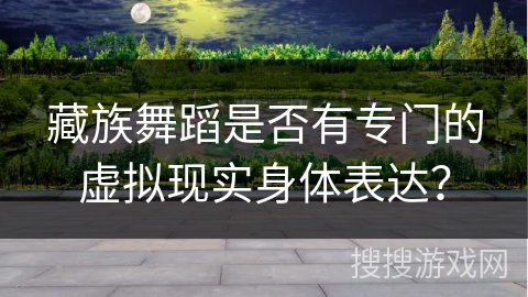 藏族舞蹈是否有专门的虚拟现实身体表达？