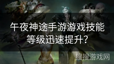 午夜神途手游游戏技能等级迅速提升？