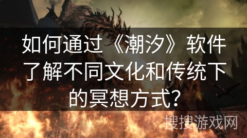 如何通过《潮汐》软件了解不同文化和传统下的冥想方式? 如何通过《潮汐》软件了解不同文化和传统下的冥想方式?