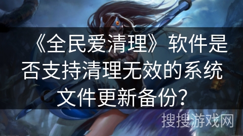 《全民爱清理》软件是否支持清理无效的系统文件更新备份？