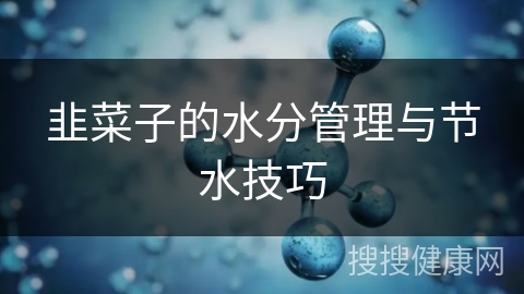 韭菜子的水分管理与节水技巧