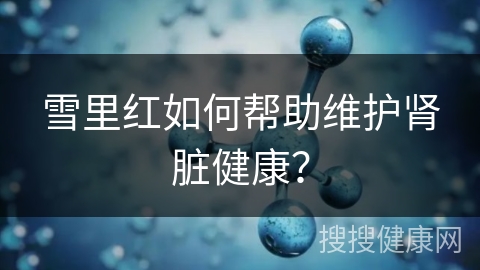 雪里红如何帮助维护肾脏健康？