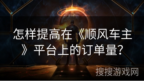 怎样提高在《顺风车主》平台上的订单量？