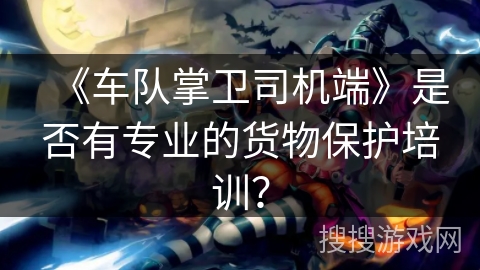 《车队掌卫司机端》是否有专业的货物保护培训？