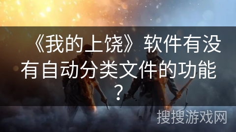 《我的上饶》软件有没有自动分类文件的功能？