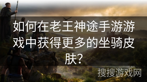 如何在老王神途手游游戏中获得更多的坐骑皮肤？