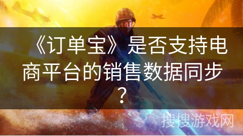 《订单宝》是否支持电商平台的销售数据同步？