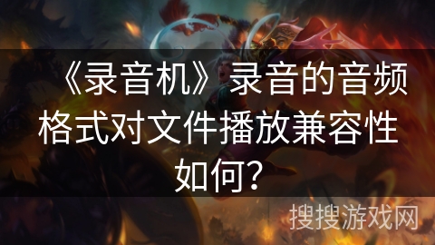 《录音机》录音的音频格式对文件播放兼容性如何？