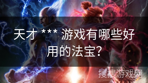 天才 *** 游戏有哪些好用的法宝？