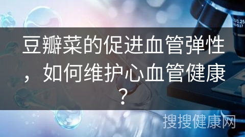 豆瓣菜的促进血管弹性，如何维护心血管健康？