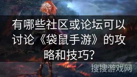 有哪些社区或论坛可以讨论《袋鼠手游》的攻略和技巧？
