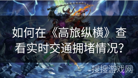 如何在《高旅纵横》查看实时交通拥堵情况？