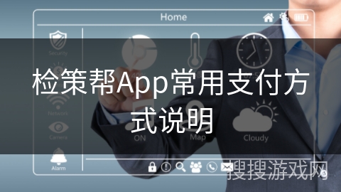 检策帮App常用支付方式说明