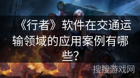 《行者》软件在交通运输领域的应用案例有哪些？