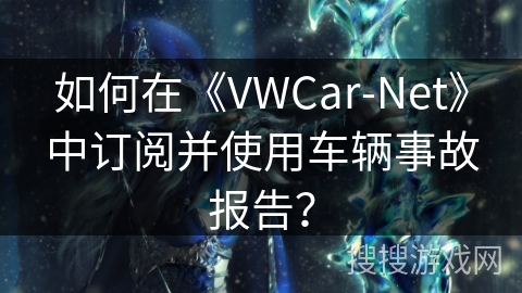 如何在《VWCar-Net》中订阅并使用车辆事故报告？