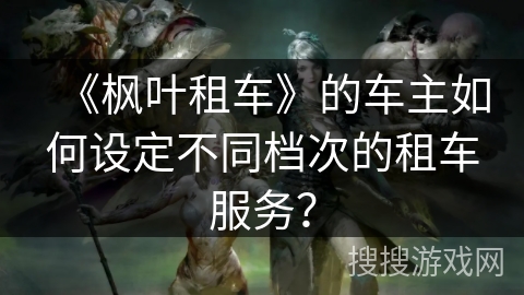 《枫叶租车》的车主如何设定不同档次的租车服务？