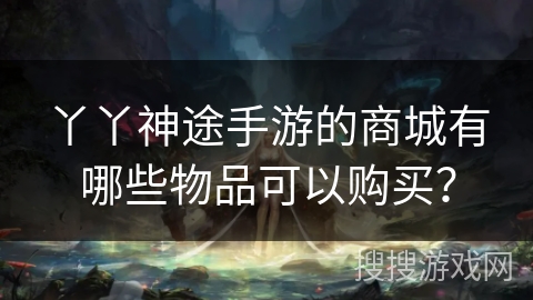 丫丫神途手游的商城有哪些物品可以购买？