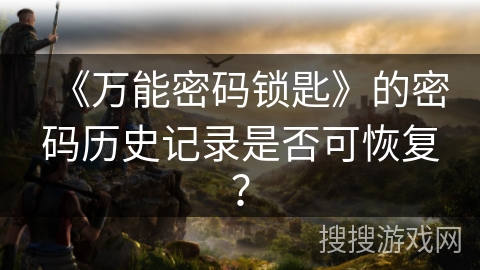 《万能密码锁匙》的密码历史记录是否可恢复？