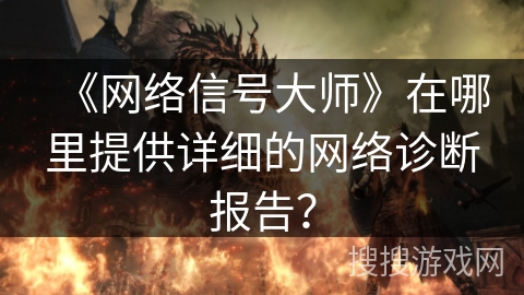 《网络信号大师》在哪里提供详细的网络诊断报告？