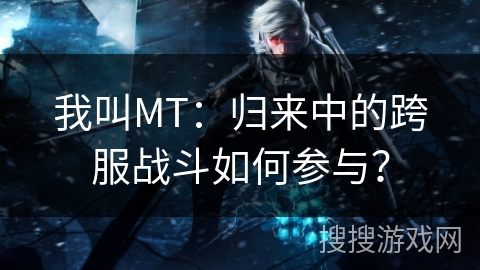 我叫MT：归来中的跨服战斗如何参与？