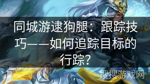 同城游逮狗腿：跟踪技巧——如何追踪目标的行踪？