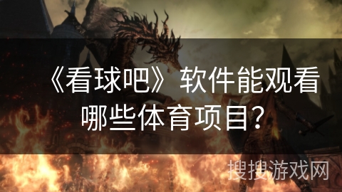 《看球吧》软件能观看哪些体育项目？