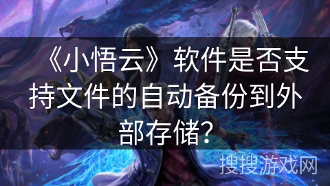 《小悟云》软件是否支持文件的自动备份到外部存储？