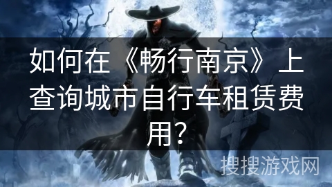 如何在《畅行南京》上查询城市自行车租赁费用？