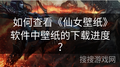 如何查看《仙女壁纸》软件中壁纸的下载进度？